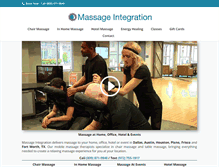 Tablet Screenshot of massageintegration.com